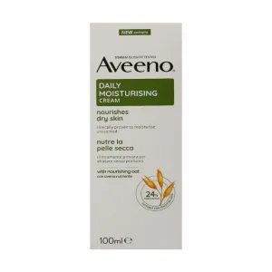 AVEENO DAILY MOISTURISING CREAM FOR DRY SKIN 100ML