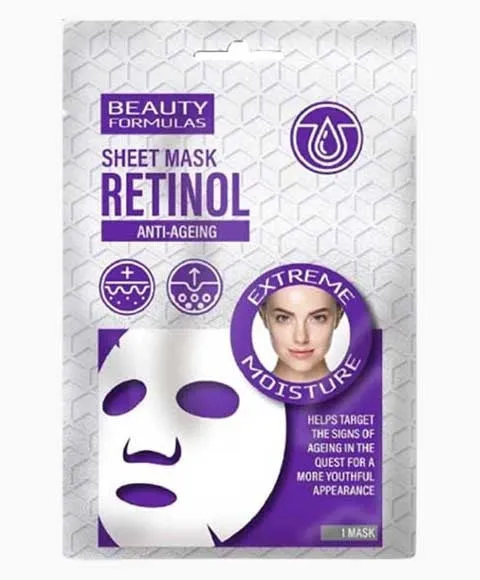 Beauty Formulas Retinol Anti Ageing Extreme Moisture Sheet Mask