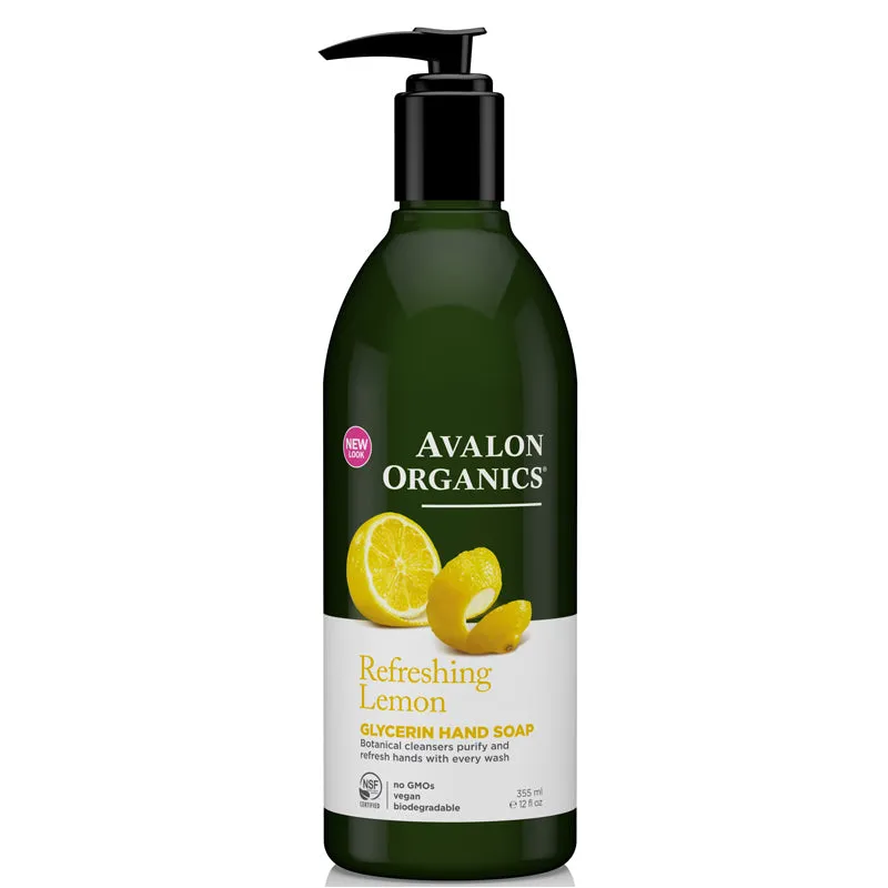 DISCONTINUED Avalon Organics Refreshing Lemon Glycerin Hand Soap 355ml