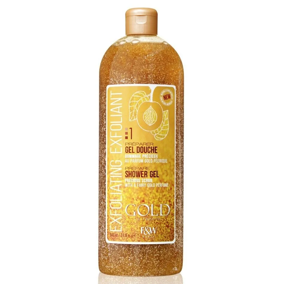 F & W Gold Ultimate Exfoliating Prepare Shower Gel - 940ml