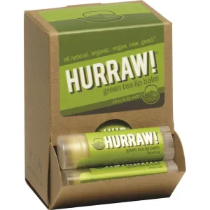 Hurraw! Green Tea Lip Balm 4.3g x 24 Display