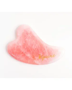 K'pure Naturals Gua Sha Facial Massage Tool - Rose Quartz