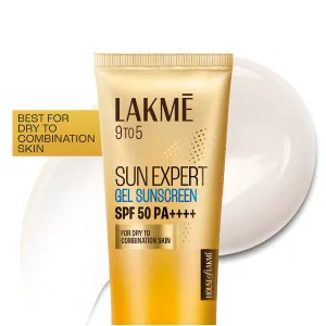 Lakmē Sunscreen Gel SPF 50 PA   Niacinamide, Water-Light, For Normal to Oily Skin,No White Cast 50g