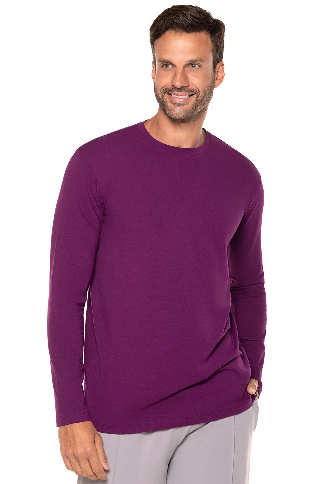 Men's Morada Everyday Long Sleeve T-Shirt | Rich Plum