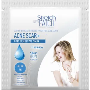 Stretch Patch ACNE SCAR  for Sensitive Skin Lotion Infused Hot Patch For Acne Scars 4 Masks per Pack