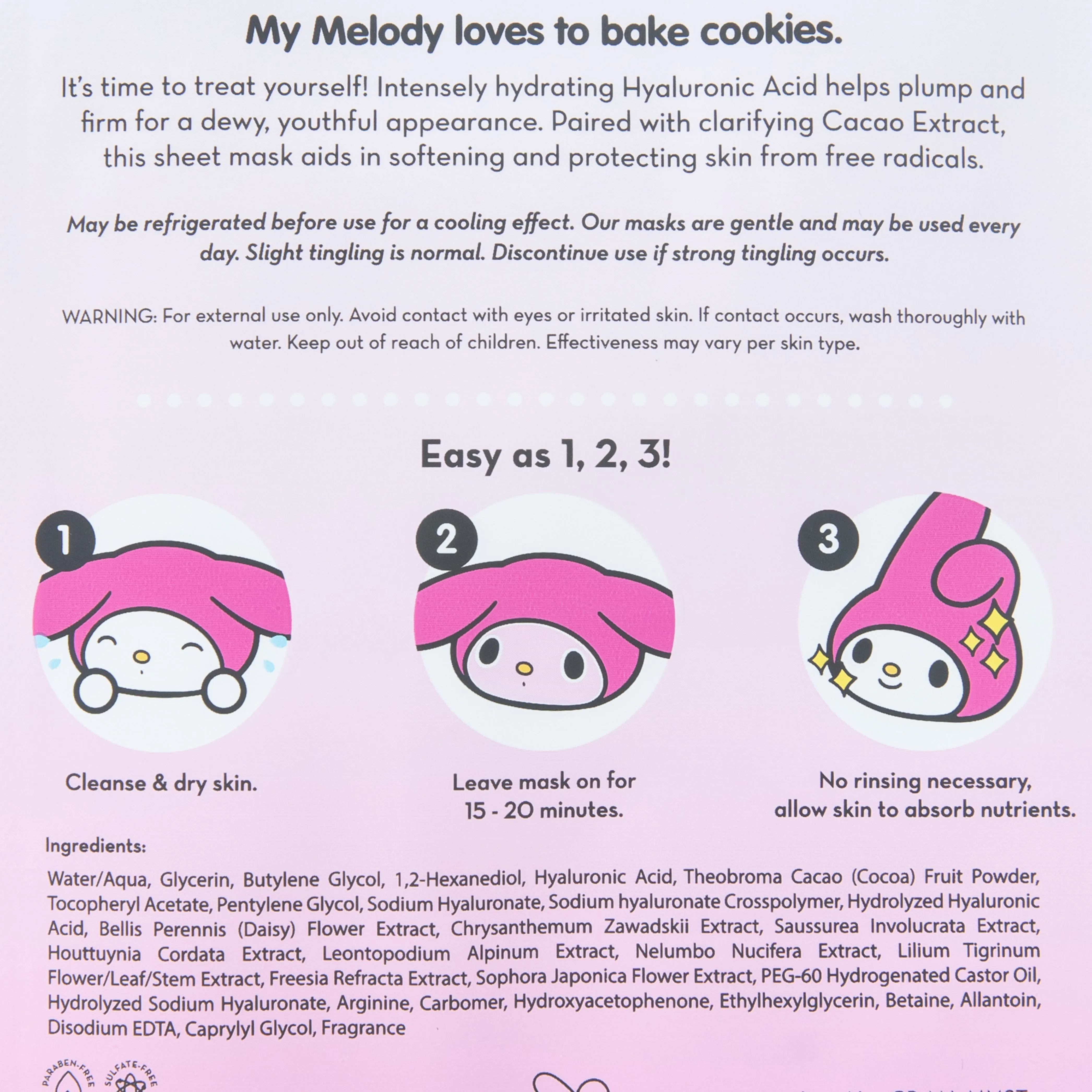 The Crème Shop My Melody Softer Than Cookies Sheet Mask